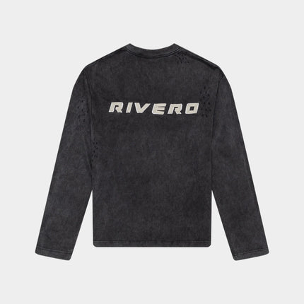 Rivero Rivero Longsleeve Signature Taped FW25 Washed Black