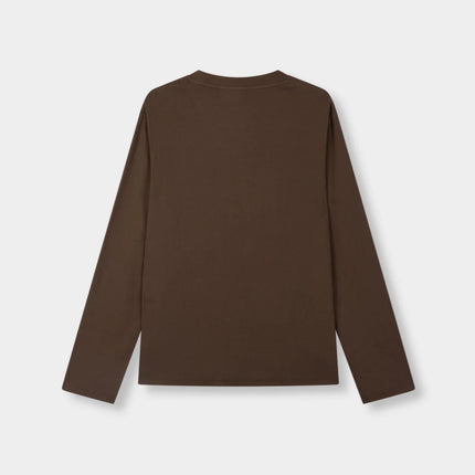 Rivero Rivero Longsleeve Slim Fit Signature Ribbed FW26 Brown