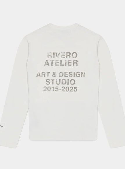 Rivero Rivero Longsleeve Waffle Art & Design FW25 White