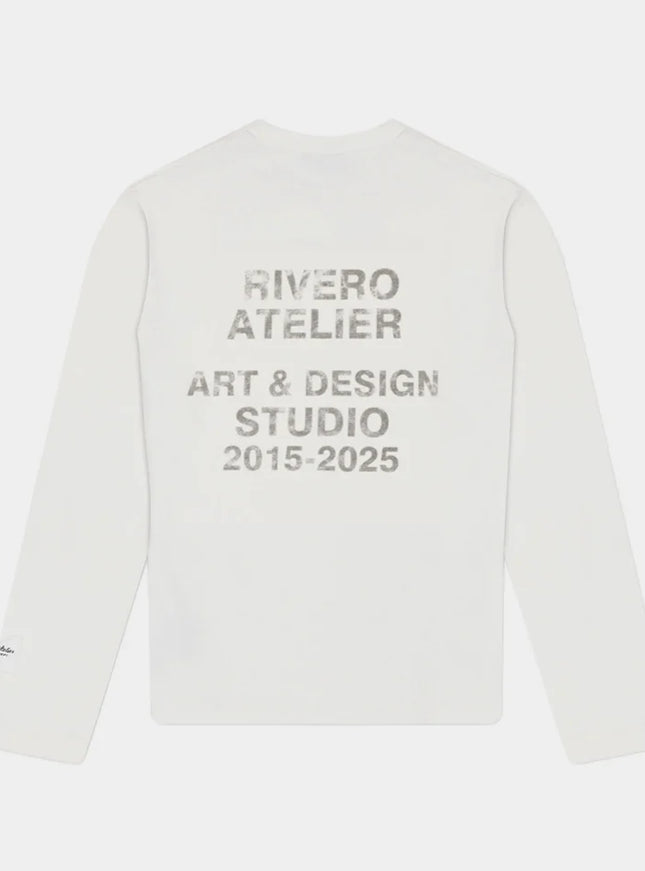 Rivero Rivero Longsleeve Waffle Art & Design FW25 White