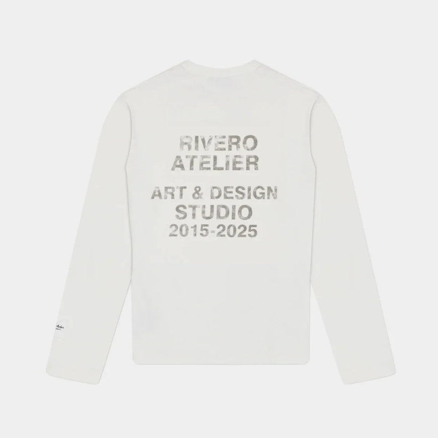 Rivero Rivero Longsleeve Waffle Art & Design FW25 White