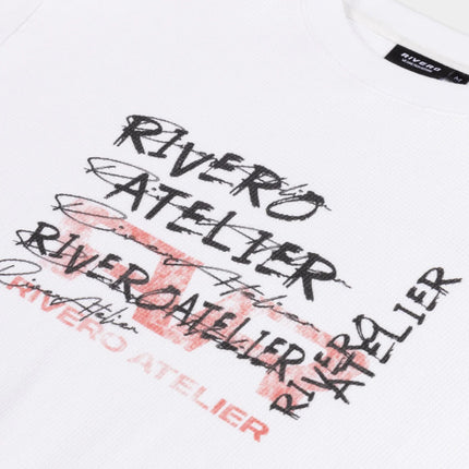 Rivero Rivero Longsleeve Waffle Identitty FW26 White