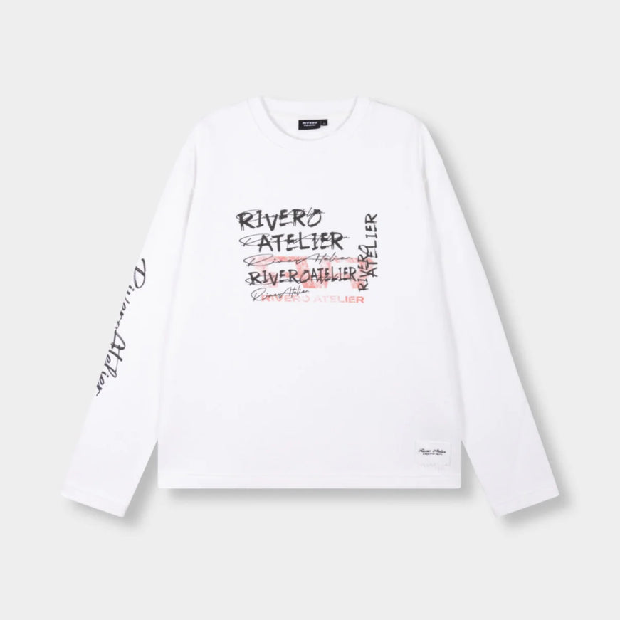 Rivero Rivero Longsleeve Waffle Identitty FW26 White