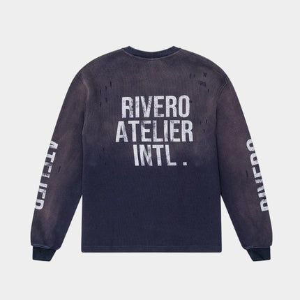 Rivero Rivero Longsleeve Waffle INTL. FW25 Navy