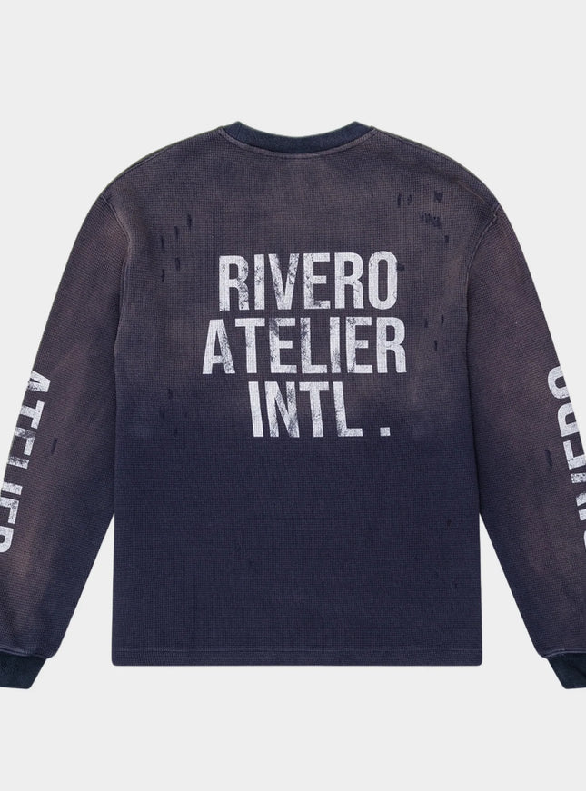 Rivero Rivero Longsleeve Waffle INTL. FW25 Navy