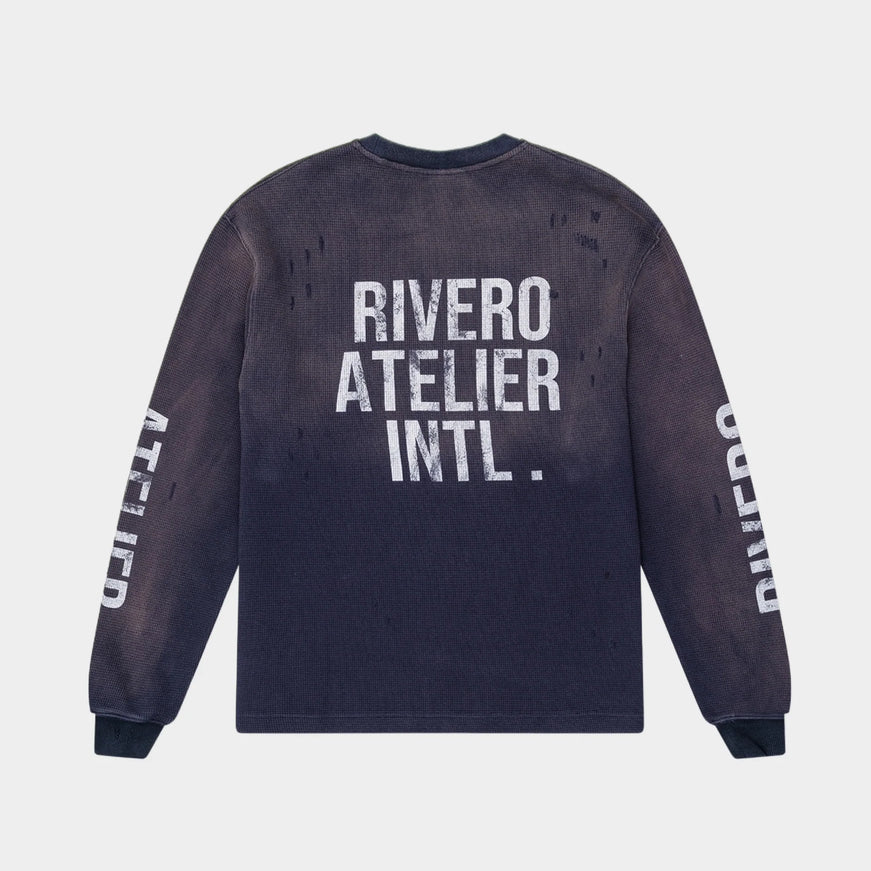 Rivero Rivero Longsleeve Waffle INTL. FW25 Navy
