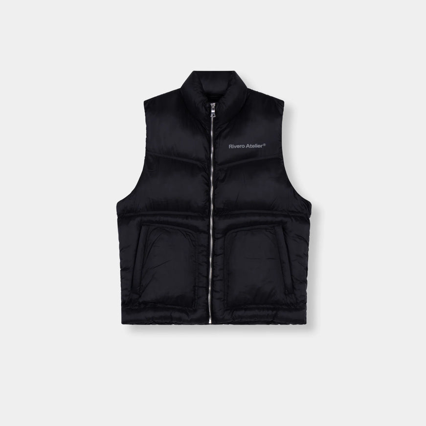 Rivero Rivero Puffer Vest Studio SS26 Black