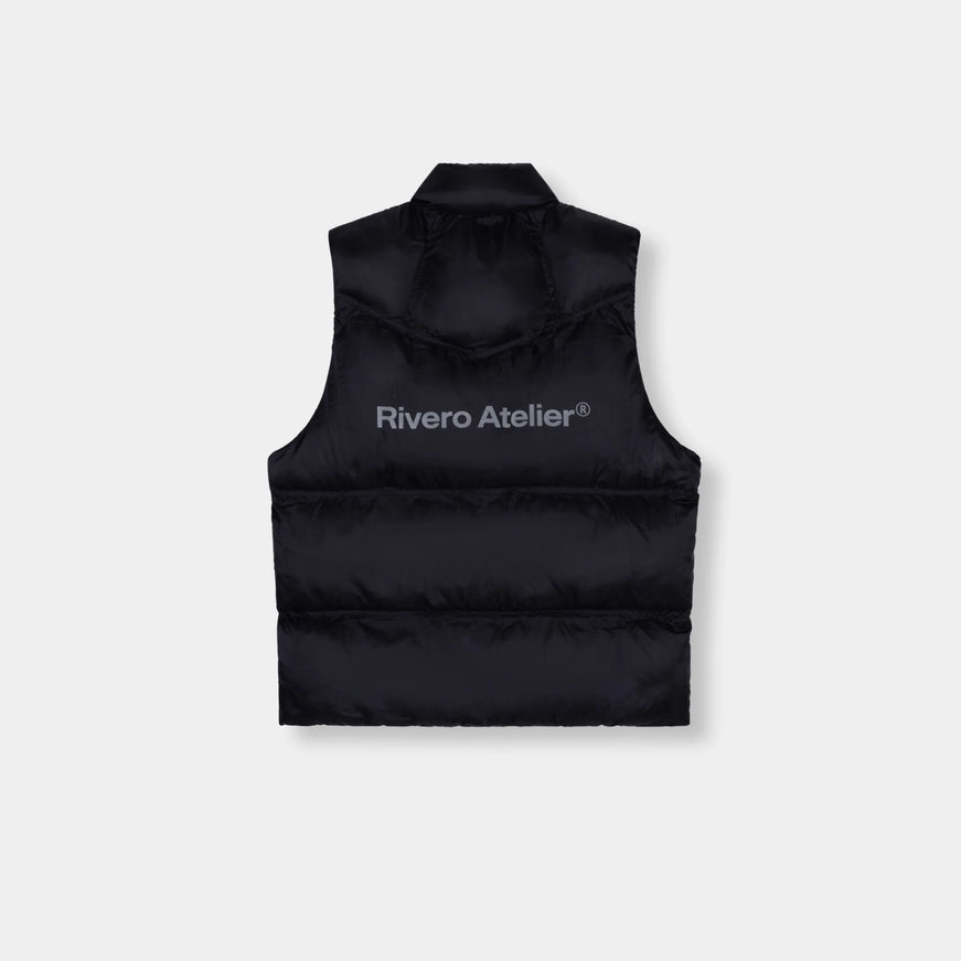 Rivero Rivero Puffer Vest Studio SS26 Black