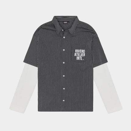 Rivero Rivero Shirt Double Layered INTL. FW25 Black/White