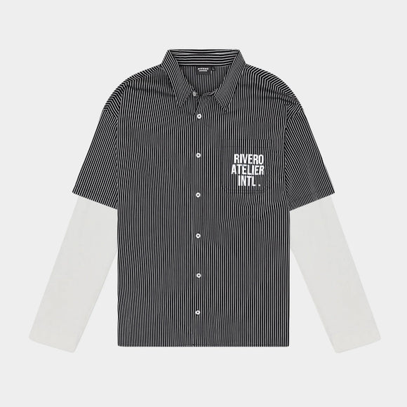 Rivero Rivero Shirt Double Layered INTL. FW25 Black/White