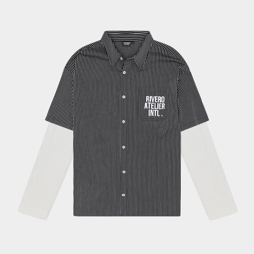 Rivero Rivero Shirt Double Layered INTL. FW25 Black/White