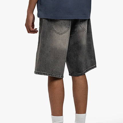 Rivero Rivero Shorts Script Denim Embossed SS25 Black