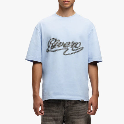 Rivero Rivero T-Shirt Script  SS25 Azure