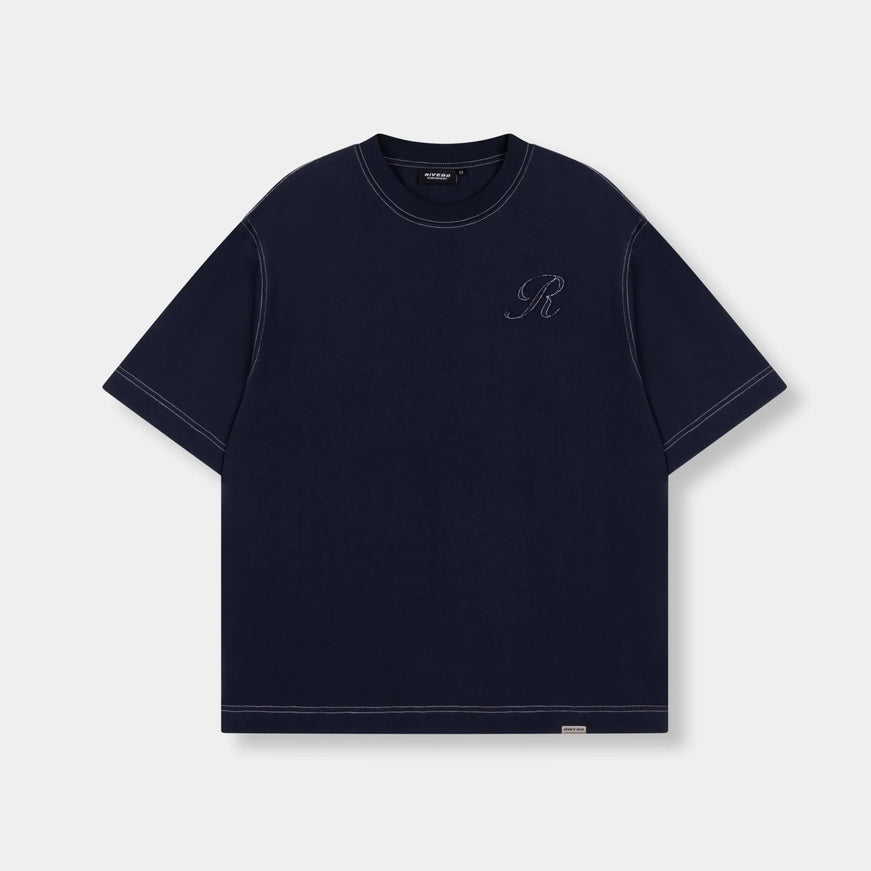 Rivero Rivero T-Shirt Seams SS26 Navy
