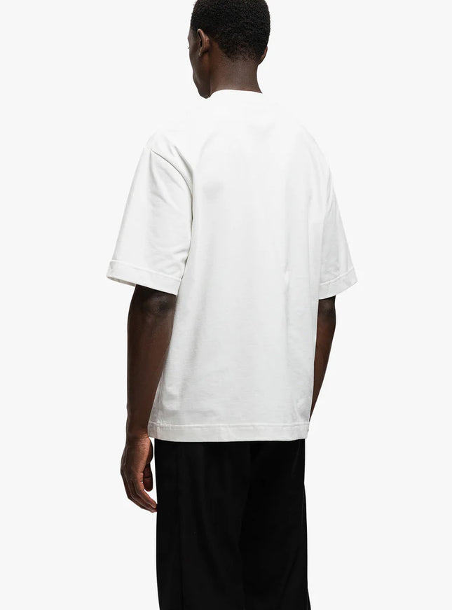 Rivero Rivero T-Shirt Signature Leather Patched SS25 White