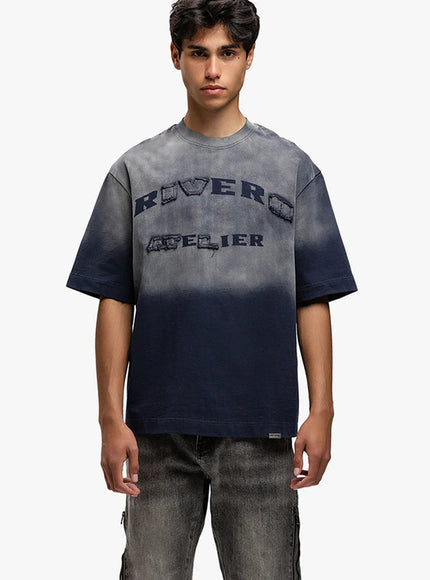 Rivero Rivero T-Shirt Statement  SS25 Washed Midnight