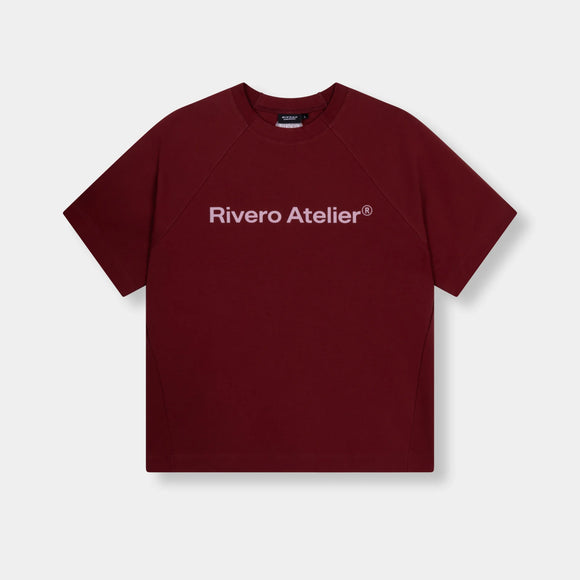Rivero Rivero T-Shirt Studio Logo SS26 Maroon