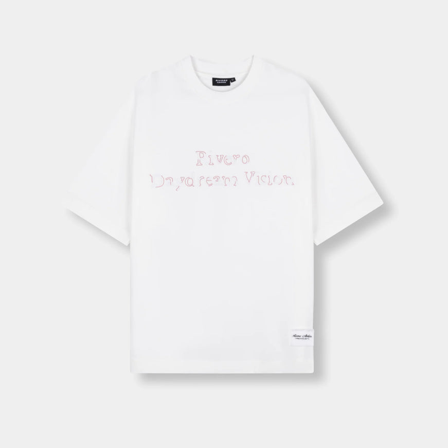 Rivero Rivero T-Shirt Vision Stitch SS26 White