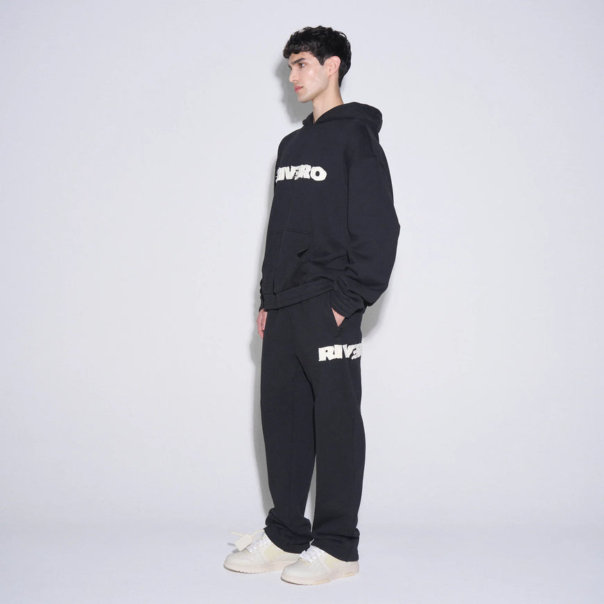 Rivero Rivero Tracksuit Frayed Echo FW25 Black