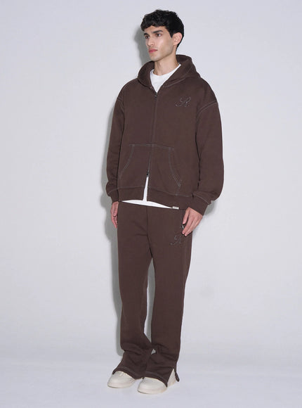 Rivero Rivero Tracksuit Zip Seams FW25 Brown
