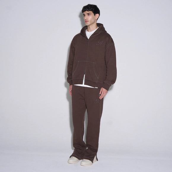 Rivero Rivero Tracksuit Zip Seams FW25 Brown