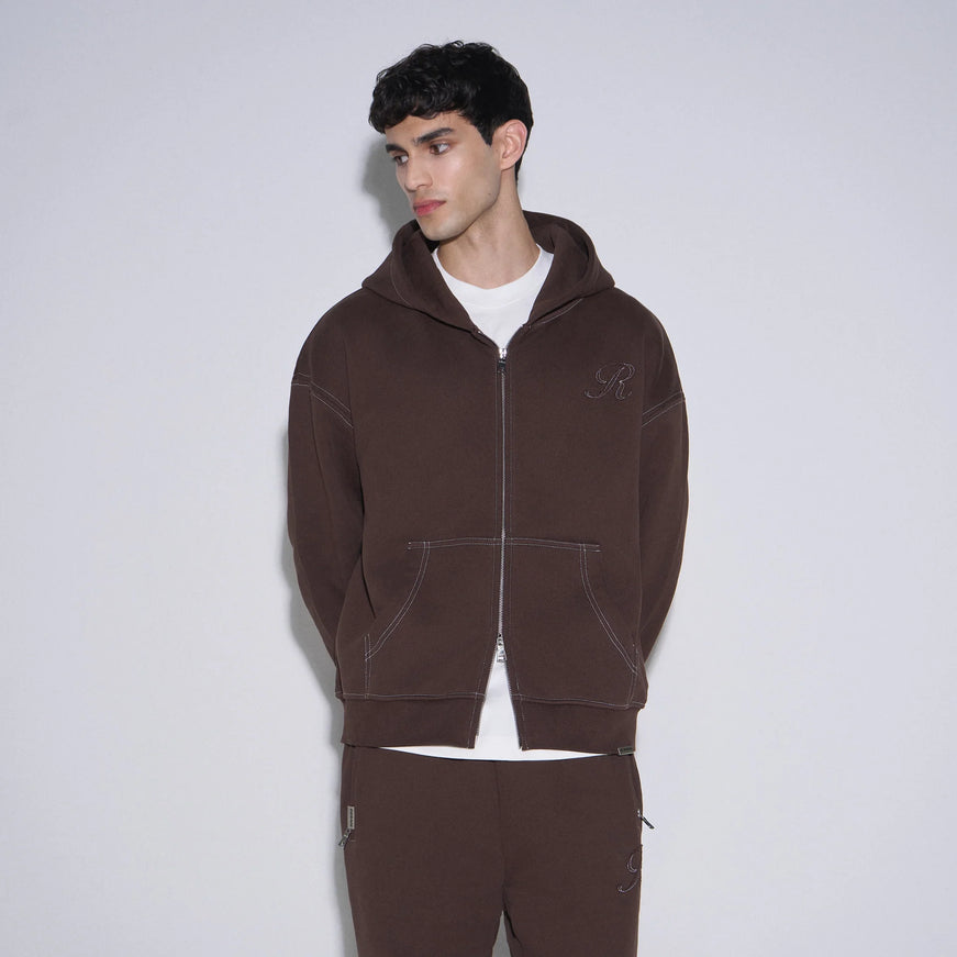 Rivero Rivero Tracksuit Zip Seams FW25 Brown