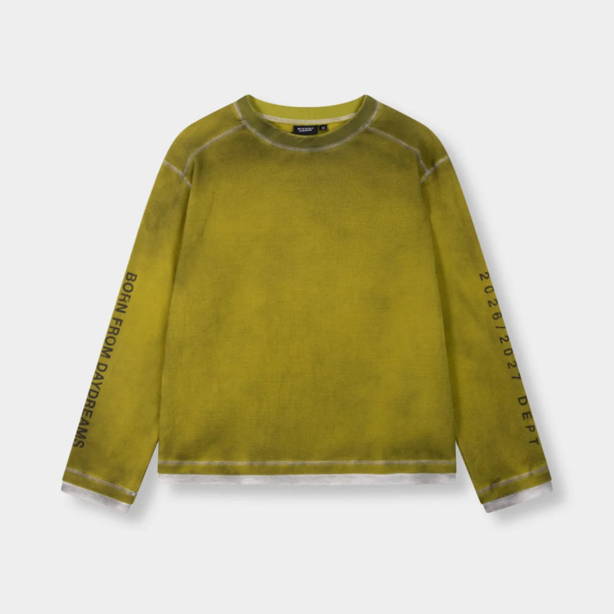 Rivero Rivero Waffle Longsleeve Contrast Aged FW26 Green