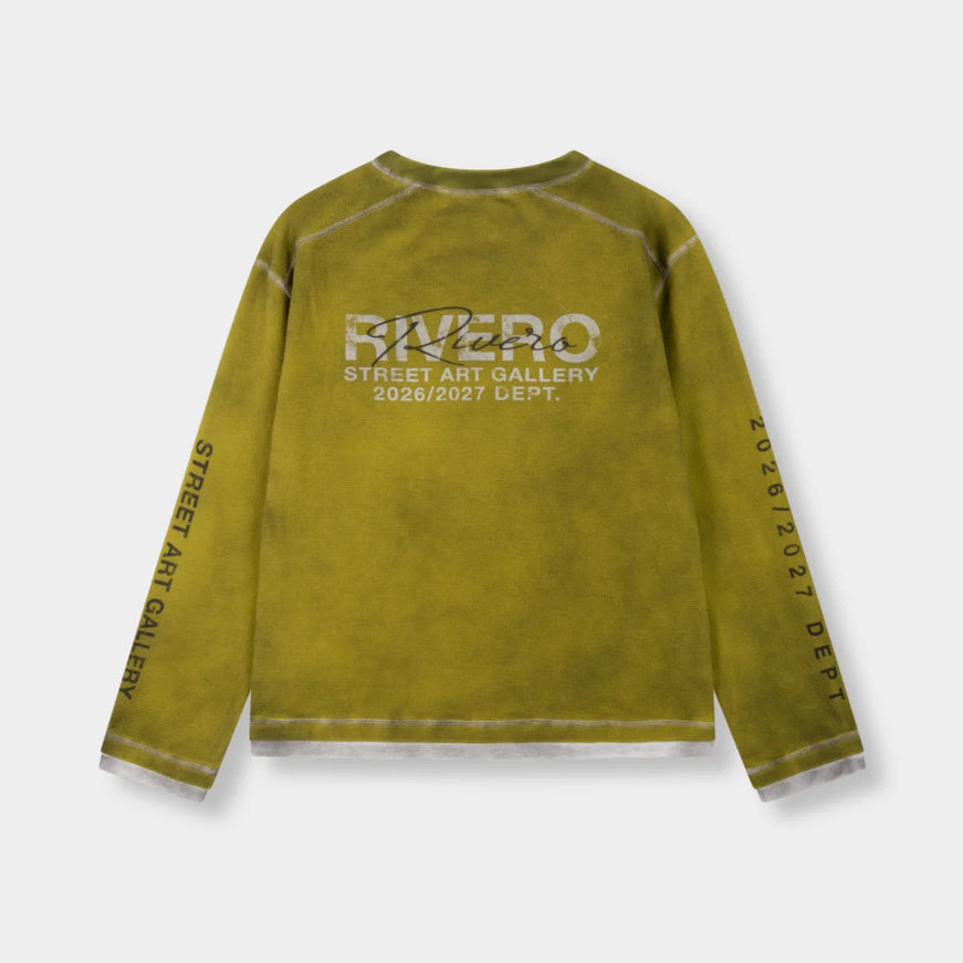 Rivero Rivero Waffle Longsleeve Contrast Aged FW26 Green