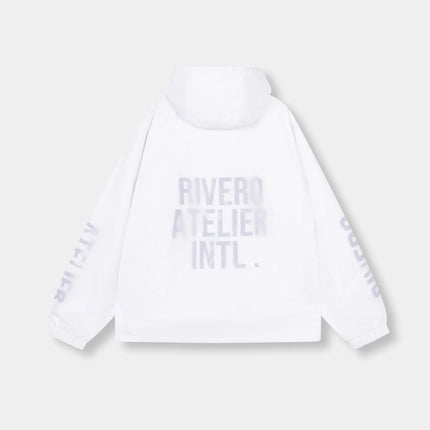 Rivero Rivero Windbreaker Overlay Nylon SS26 White