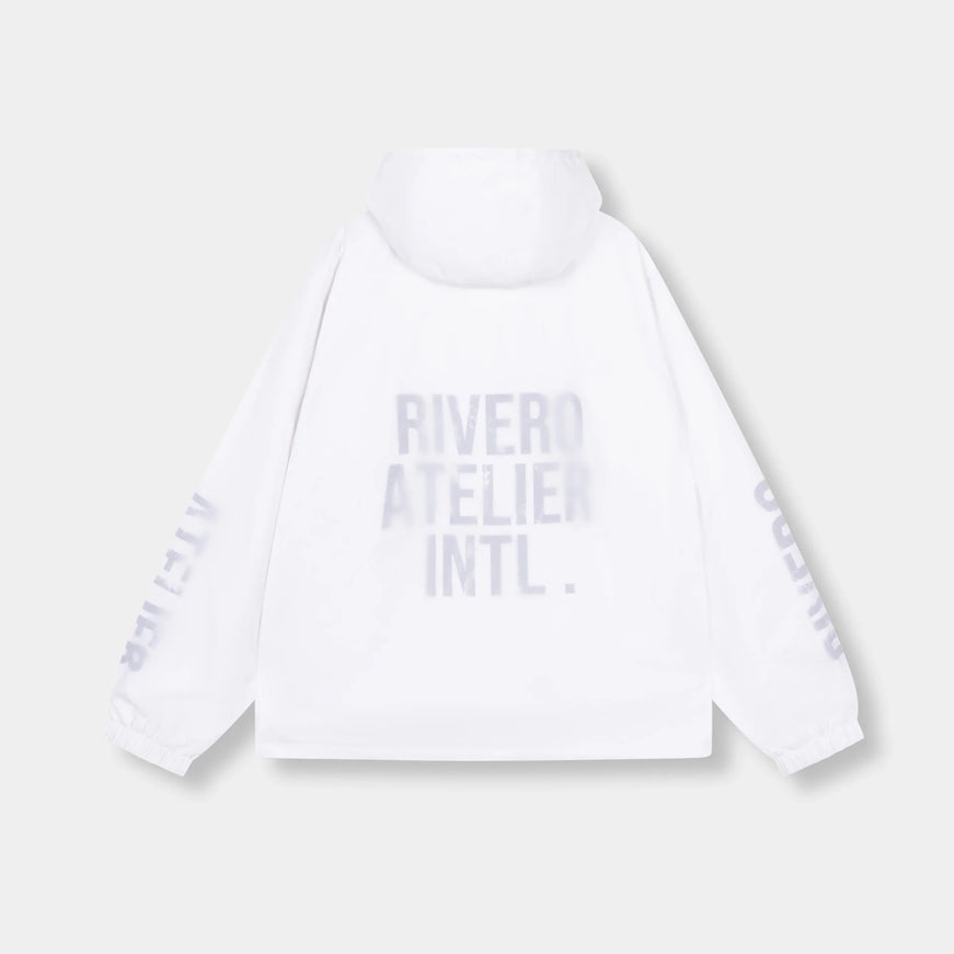Rivero Rivero Windbreaker Overlay Nylon SS26 White