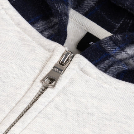 Rivero Rivero Zip Hoodie Contrast Plaid FW26 Grey/Black