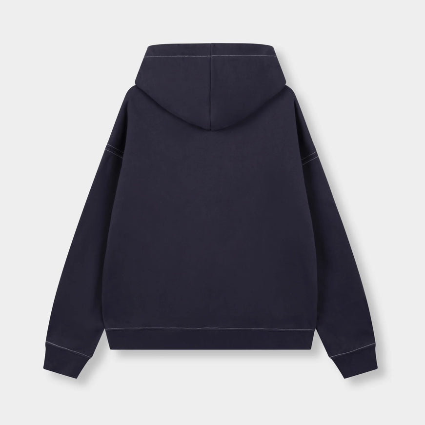 Rivero Rivero Zip Hoodie Seams FW25 Navy
