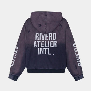 Rivero Rivero Zip Hoodie Waffle INTL. FW25 Navy