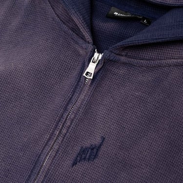 Rivero Rivero Zip Hoodie Waffle INTL. FW25 Navy