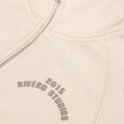Rivero Rivero Zip Sweatshirt Dusted Studio FW26 Beige