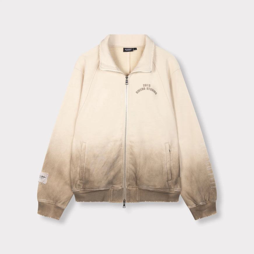 Rivero Rivero Zip Sweatshirt Dusted Studio FW26 Beige