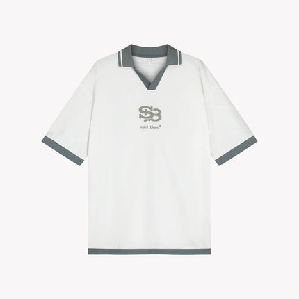 Saint Blanc Saint Blanc Jersey Interlock Logo FW25 White Alyssum