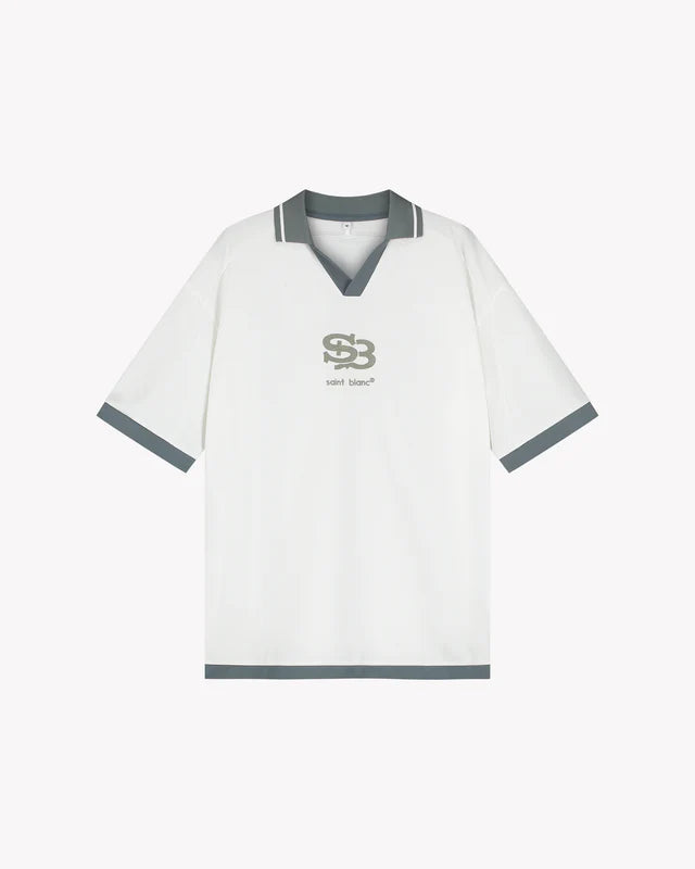 Saint Blanc Saint Blanc Jersey Interlock Logo FW25 White Alyssum
