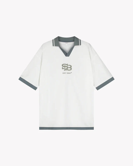 Saint Blanc Saint Blanc Jersey Interlock Logo FW25 White Alyssum