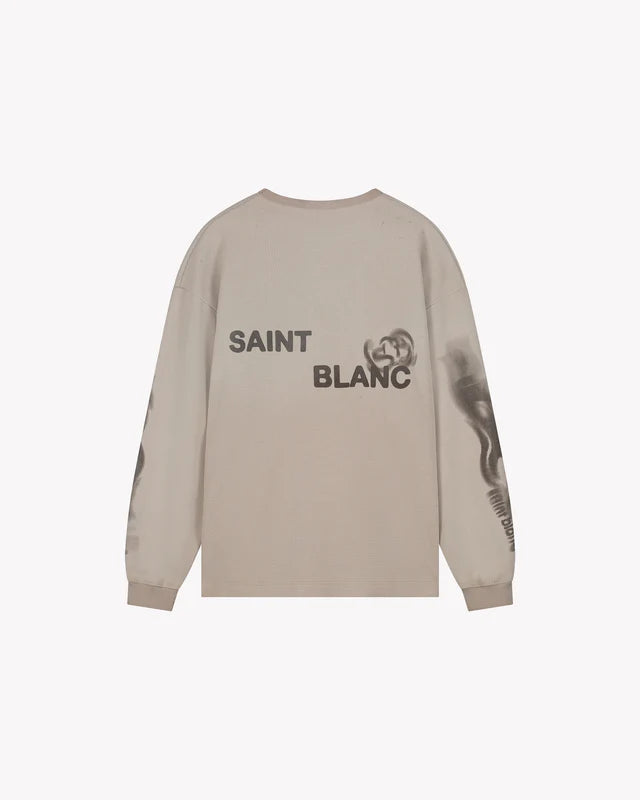 Saint Blanc Saint Blanc Longsleeve Blur Waffle Knit FW25 Off White