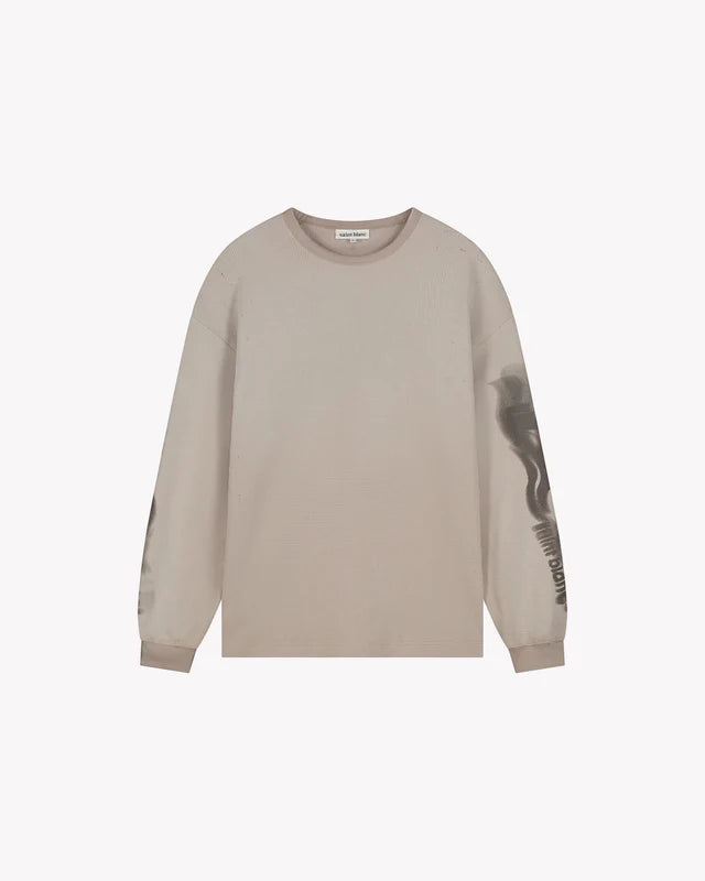 Saint Blanc Saint Blanc Longsleeve Blur Waffle Knit FW25 Off White