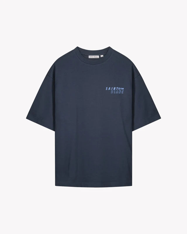 Saint Blanc Saint Blanc T-Shirt Fine Line SS25 Blueberry