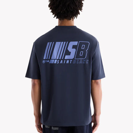 Saint Blanc Saint Blanc T-Shirt Fine Line SS25 Blueberry