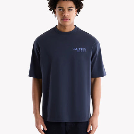 Saint Blanc Saint Blanc T-Shirt Fine Line SS25 Blueberry