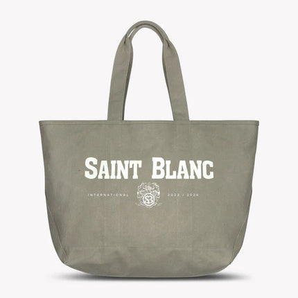Saint Blanc Saint Blanc Tote Bag Multi Logo FW25 Taupe