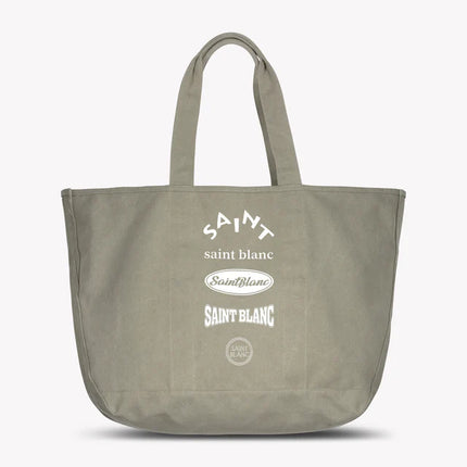 Saint Blanc Saint Blanc Tote Bag Multi Logo FW25 Taupe