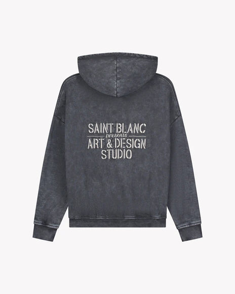 Saint Blanc Saint Blanc Zip Hoodie Studio FW25 Blue Graphite