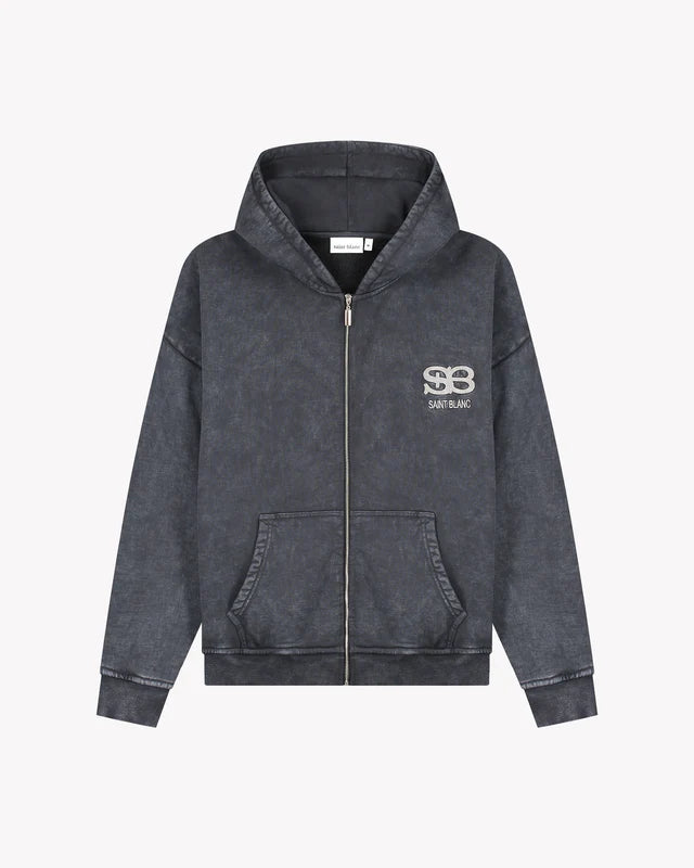 Saint Blanc Saint Blanc Zip Hoodie Studio FW25 Blue Graphite