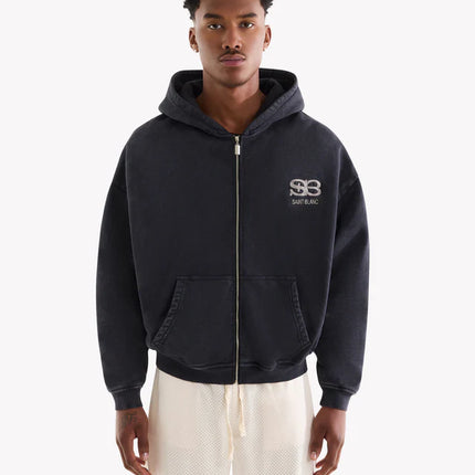 Saint Blanc Saint Blanc Zip Hoodie Studio FW25 Blue Graphite