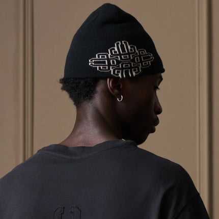 The Couture Club The Couture Club Beanie Intasia Emblem FW26 Black